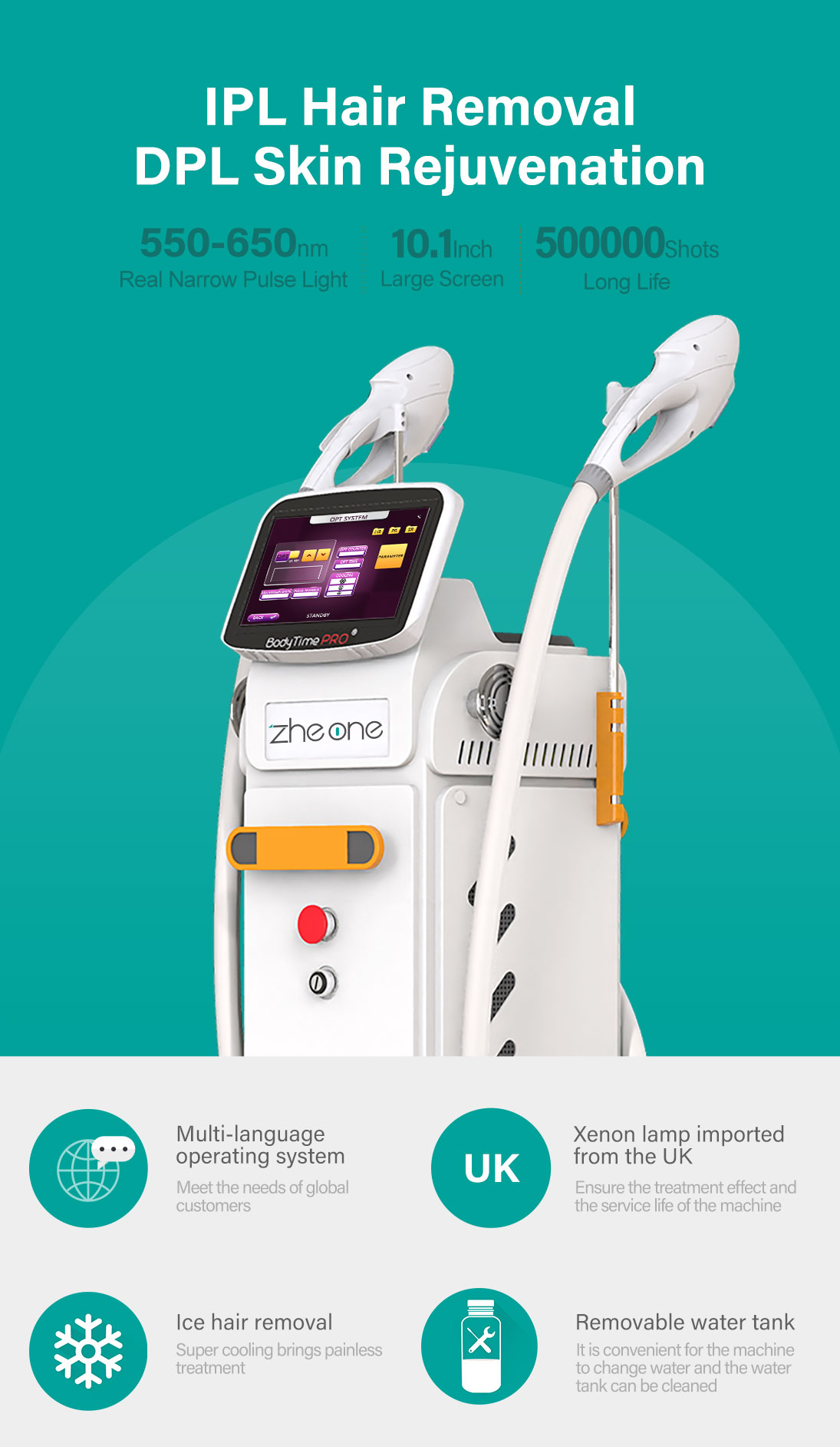 IPL,DPL Skin rejuvenation,Hair removal,laser hair removal,multifunctional beauty machine